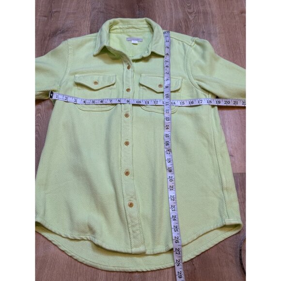 Outerknown Womens Chroma Blanket XS/S Light Green Organic Cotton Shacket - Picture 5 of 7